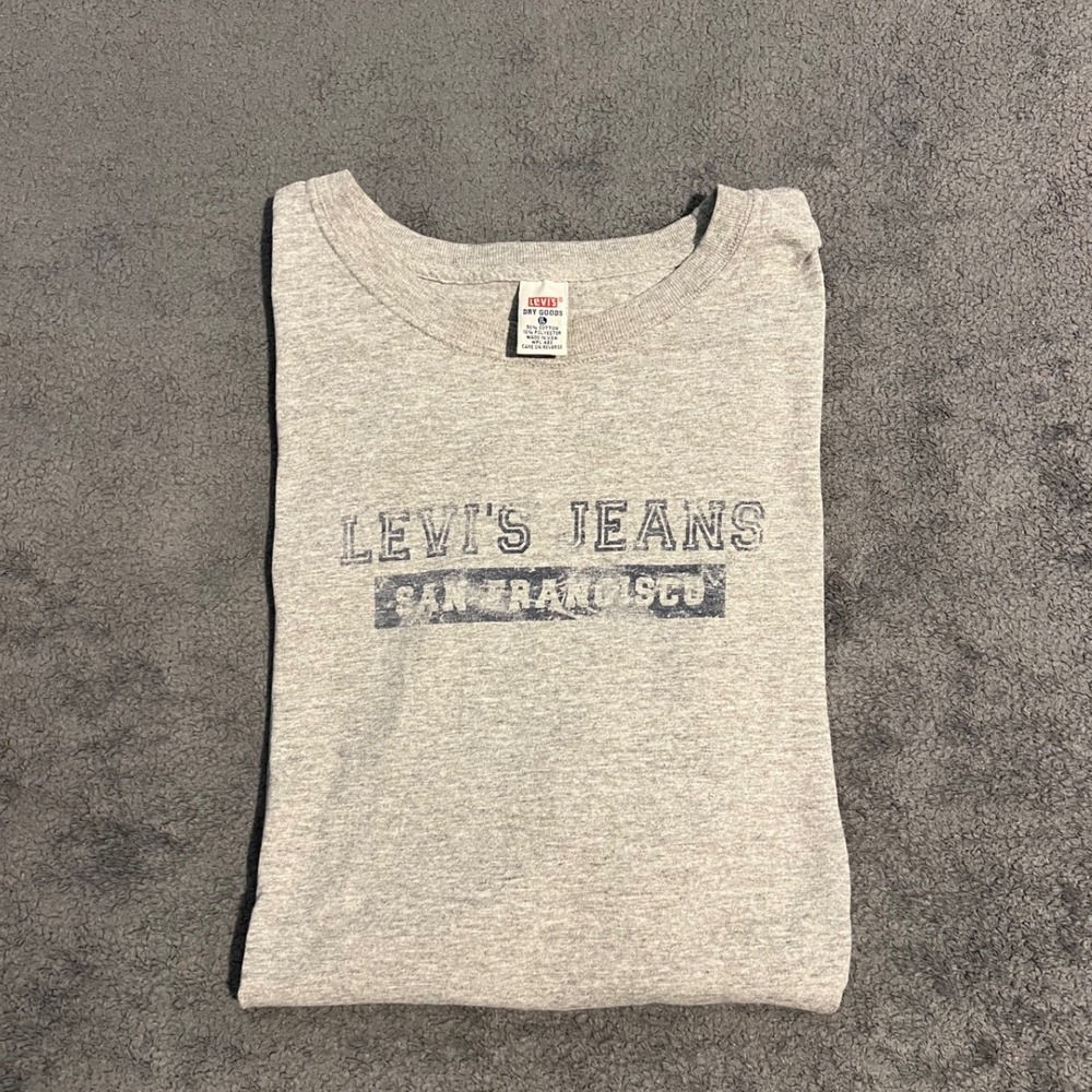 Vintage 90s Levis Dry Goods San Francisco Logo Shirt Mens Large USA Made